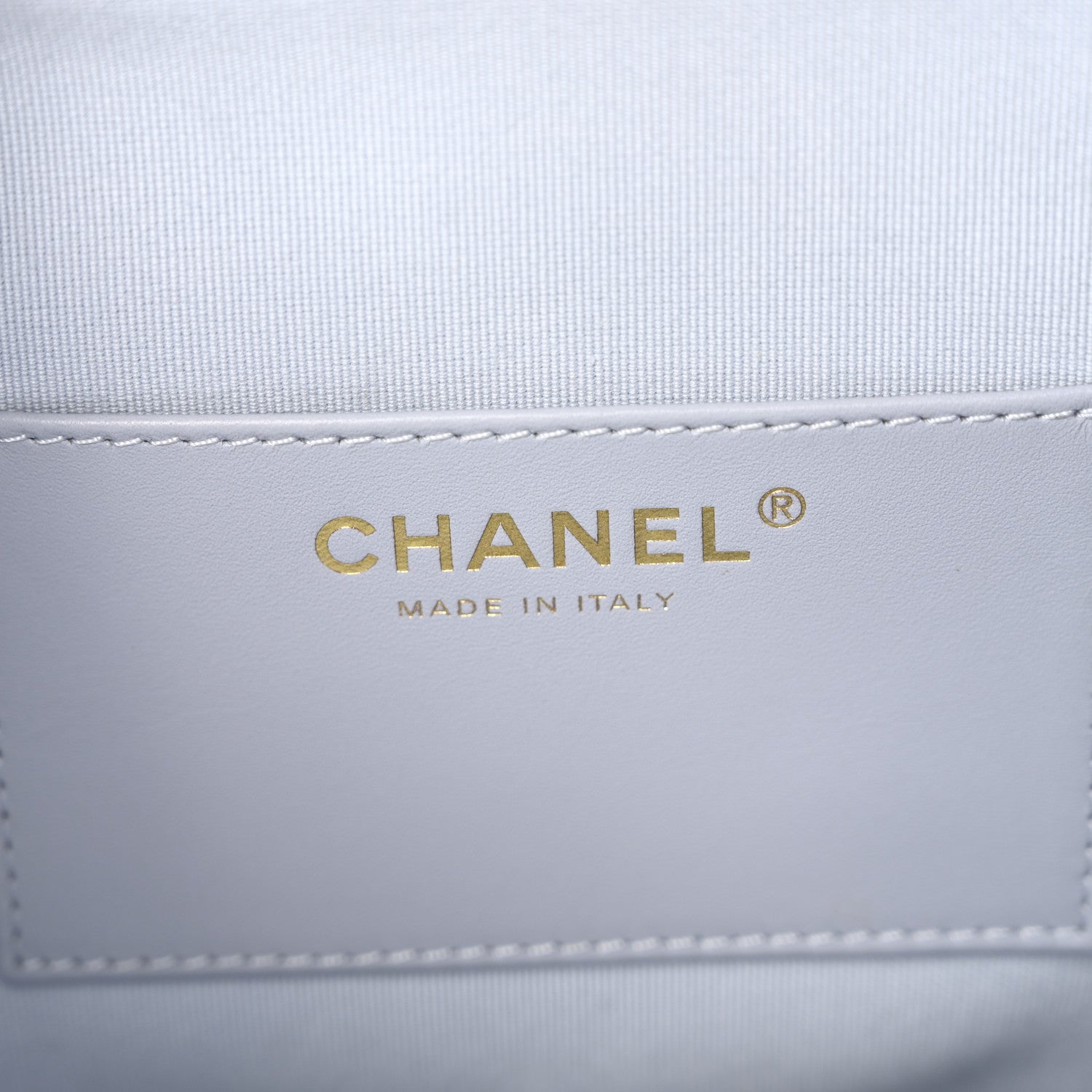 Chanel Lambskin Quilted Braided CC Backpack Light Grey 6 of 10