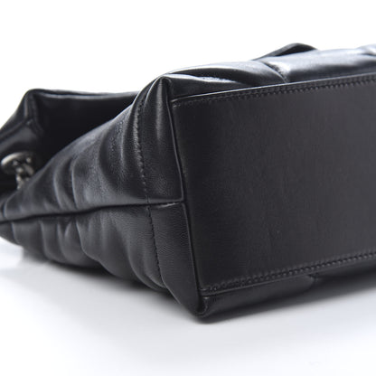 Saint Laurent Lambskin Quilted Small Loulou Puffer Monogram Chain Satchel Black 8 of 10