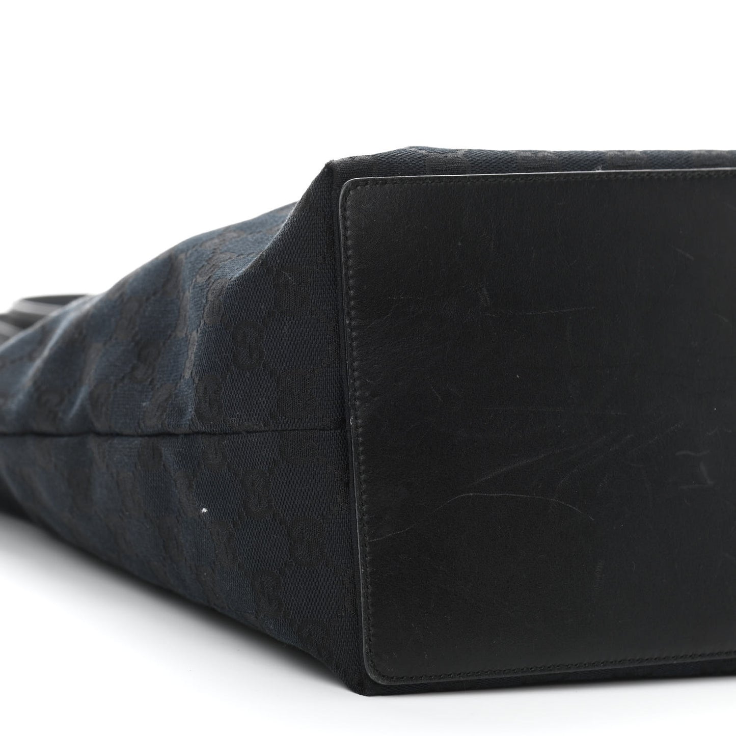 Monogram Large Bucket Tote Black