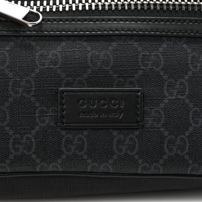 Gucci Soft GG Supreme Monogram Web Belt Bag Black Grey 11 of 11