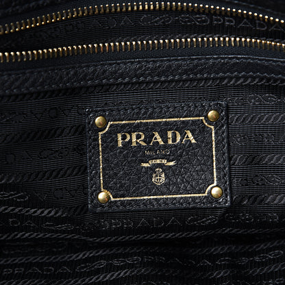 Prada Vitello Daino Tote Black 5 of 9