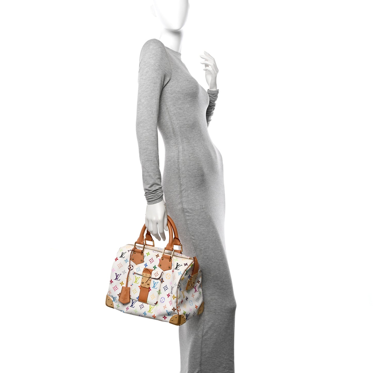 Monogram Multicolor Speedy 30 White