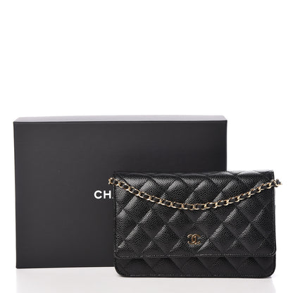 Chanel Caviar Quilted Wallet On Chain WOC Black 11 of 11