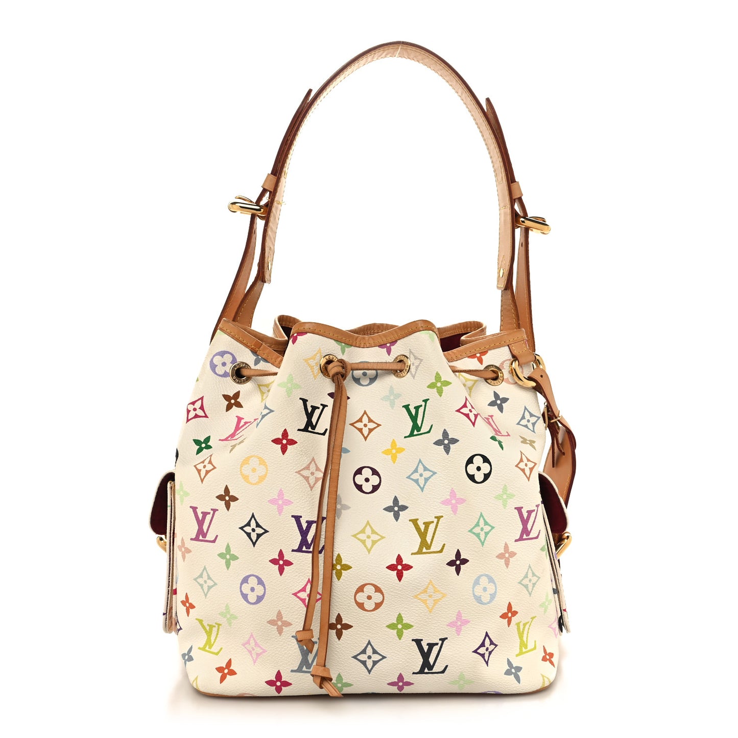 Monogram Multicolor Petit Noe White