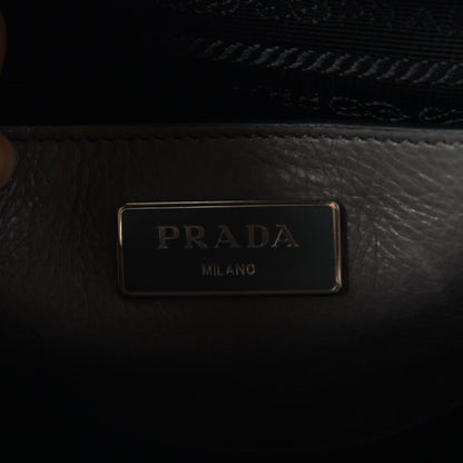Prada Glace Calf Small Twin Pocket Tote Marmo 7 of 8