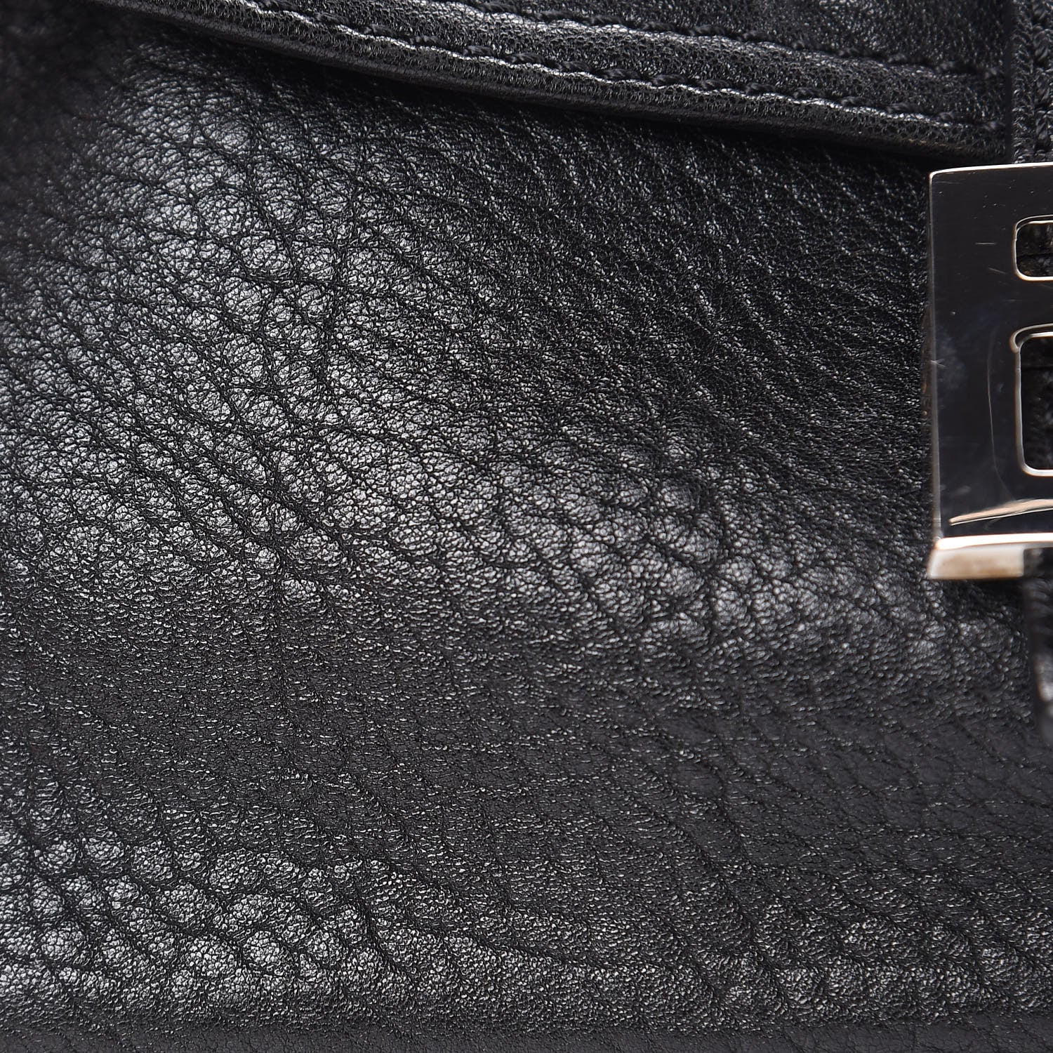 Fendi Nappa Elefante Baguette Black 11 of 12