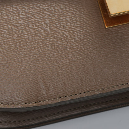 Celine Liege Calfskin Medium Classic Box Flap Bag Taupe 7 of 9