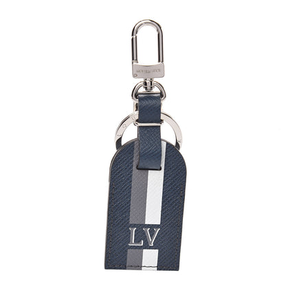 Louis Vuitton Taiga My Travel Tag Bag Charm and Key Holder Ocean 1 of 3