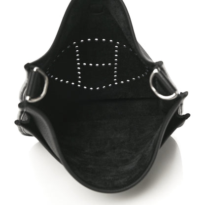Hermes Taurillon Clemence Evelyne III PM Black 5 of 10