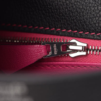 Hermes Togo Horseshoe Kelly Retourne 25 Black Magnolia 17 of 41
