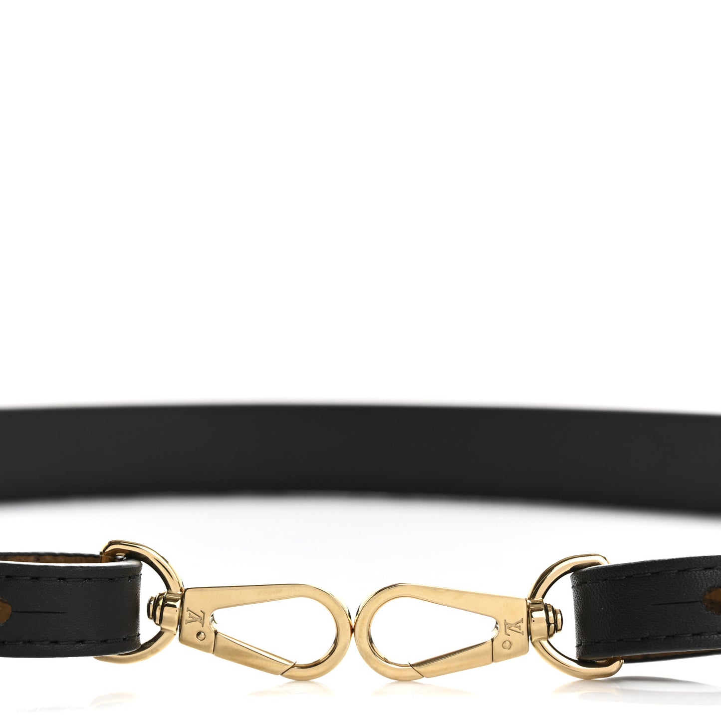 Reverse Monogram Bandouliere Shoulder Strap XL Black
