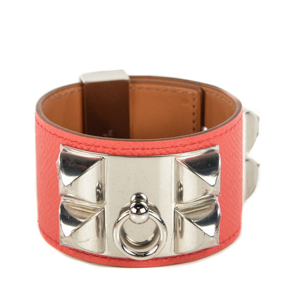 Hermes Epsom Collier de Chien CDC Bracelet S Rose Jaipur 1 of 7