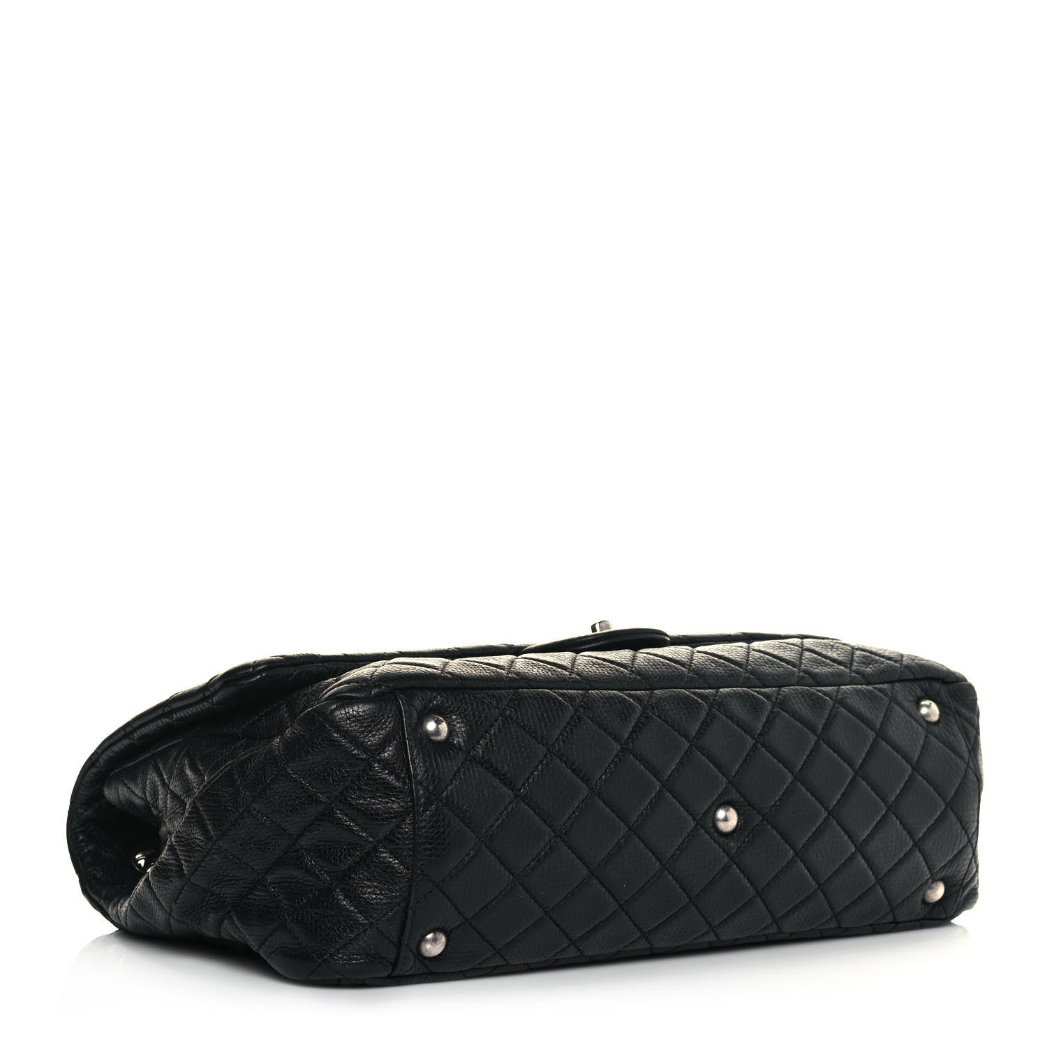 Chanel Calfskin Quilted XXL Travel Flap Bag Black 4 of 17