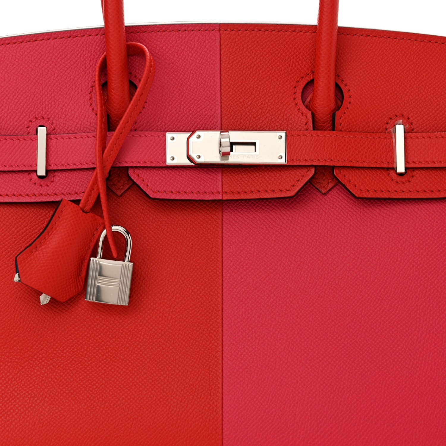 Hermes Epsom Casaque Birkin Sellier 30 Rouge Coeur Rose Extreme Bleu Zanzibar 8 of 11