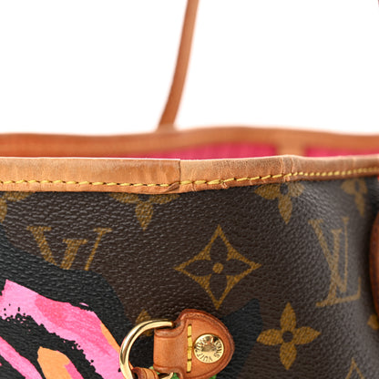 Louis Vuitton LOUIS VUITTON Monogram Roses Neverfull MM 12 of 14