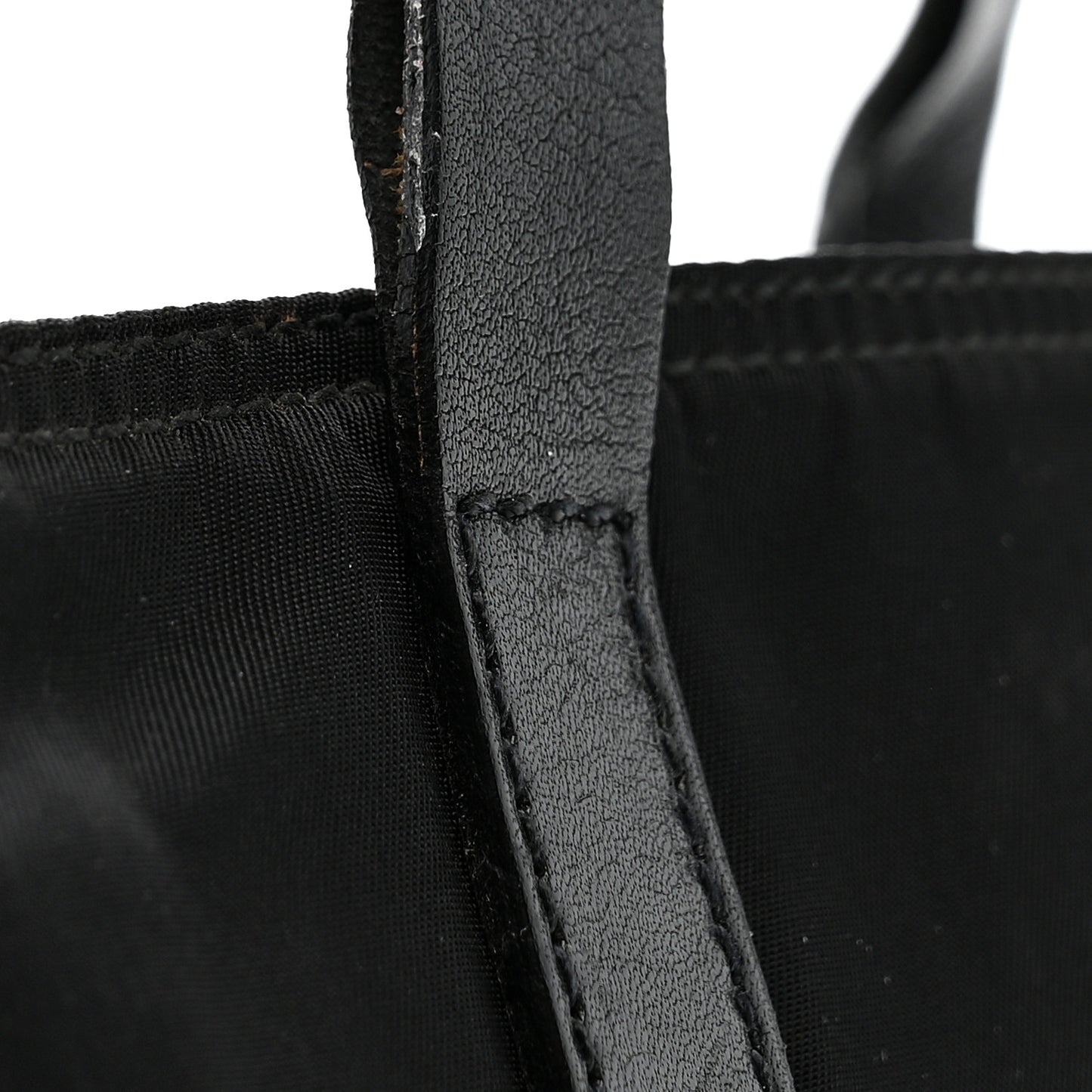 Tessuto Nylon Mini Shopping Tote Black