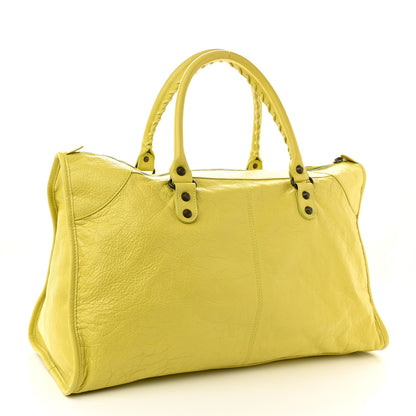 Balenciaga Agneau Classic Hardware Work Jaune Poussin 3 of 10