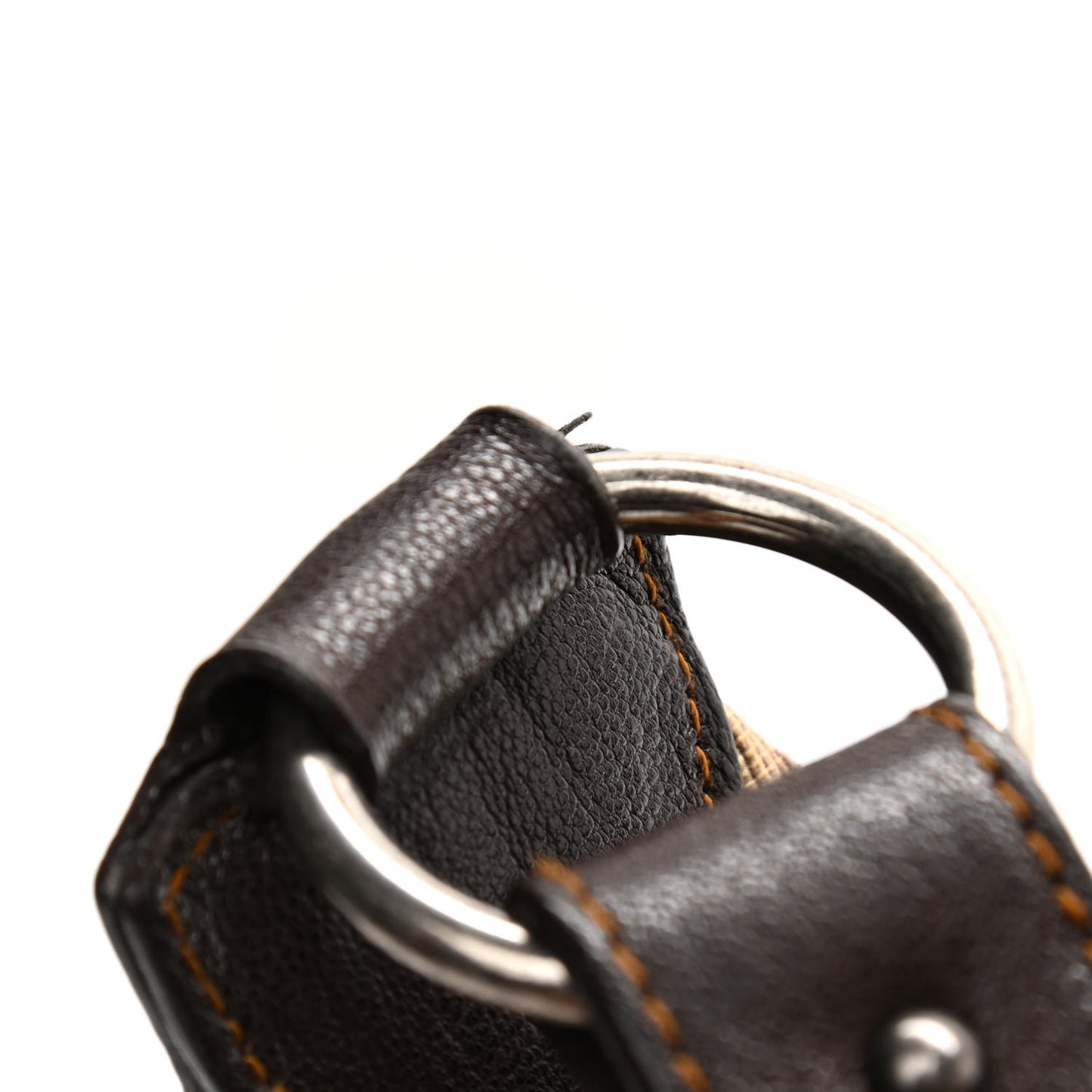 Monogram Buckle Hobo Marron Fonce