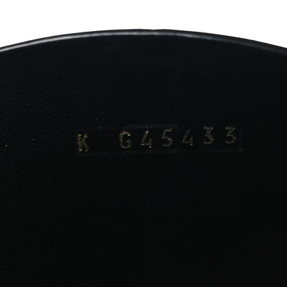 Chanel Calfskin Cap Toe CC Riding Boots 38.5 Black 6 of 8