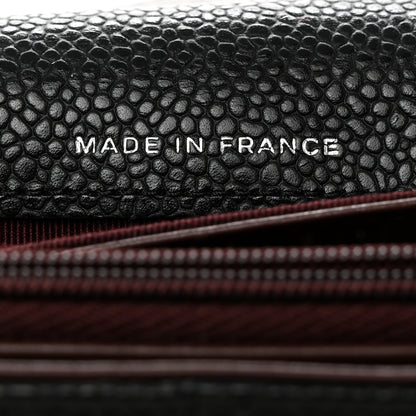 Chanel Caviar Quilted Large Gusset Flap Wallet Black 7 of 8