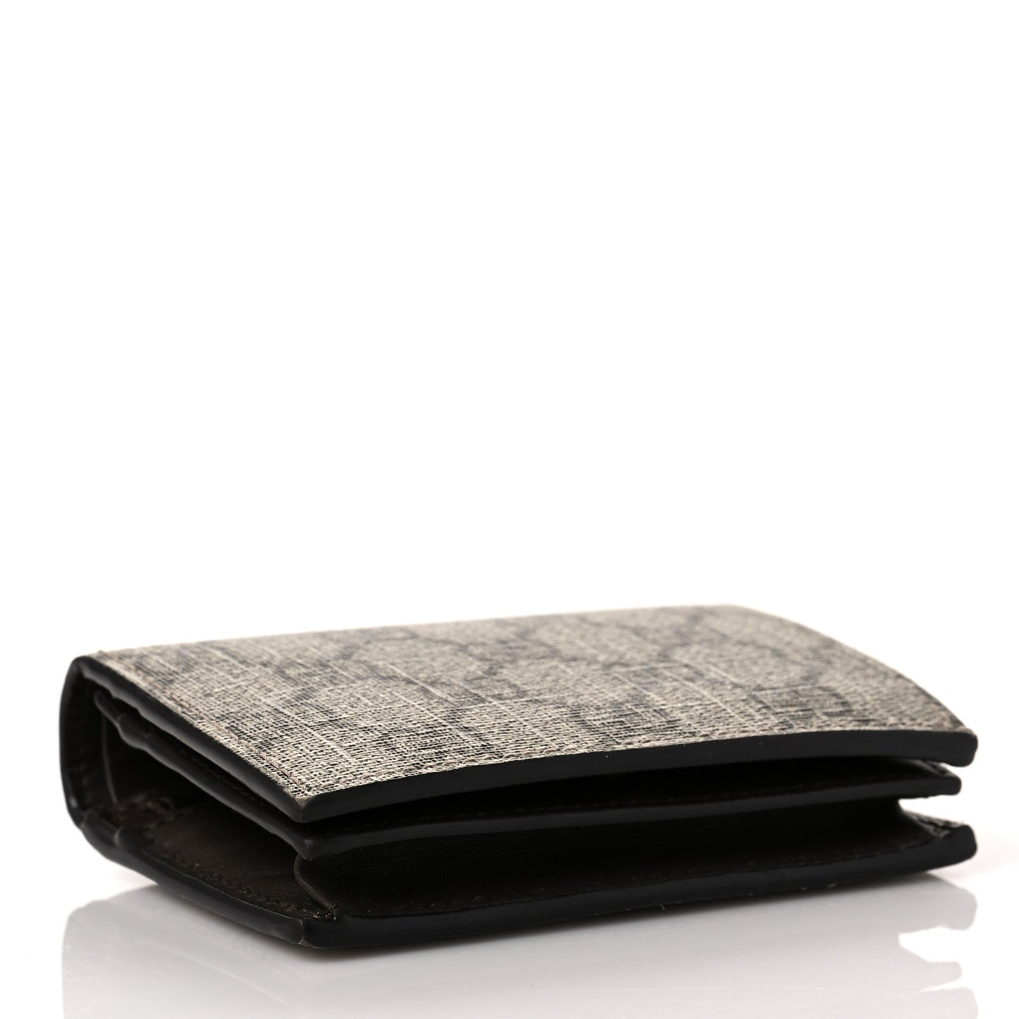 GG Supreme Monogram Card Case Beige