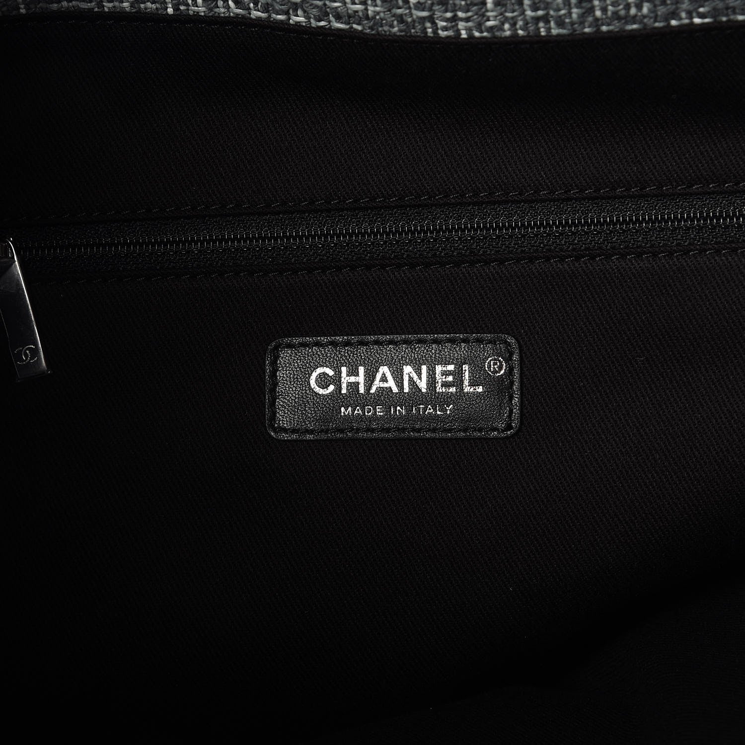 Chanel Canvas Large Deauville Backpack Charcoal 6 of 7