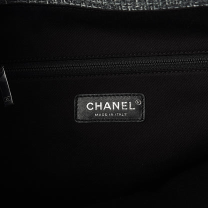 Chanel Canvas Large Deauville Backpack Charcoal 6 of 7