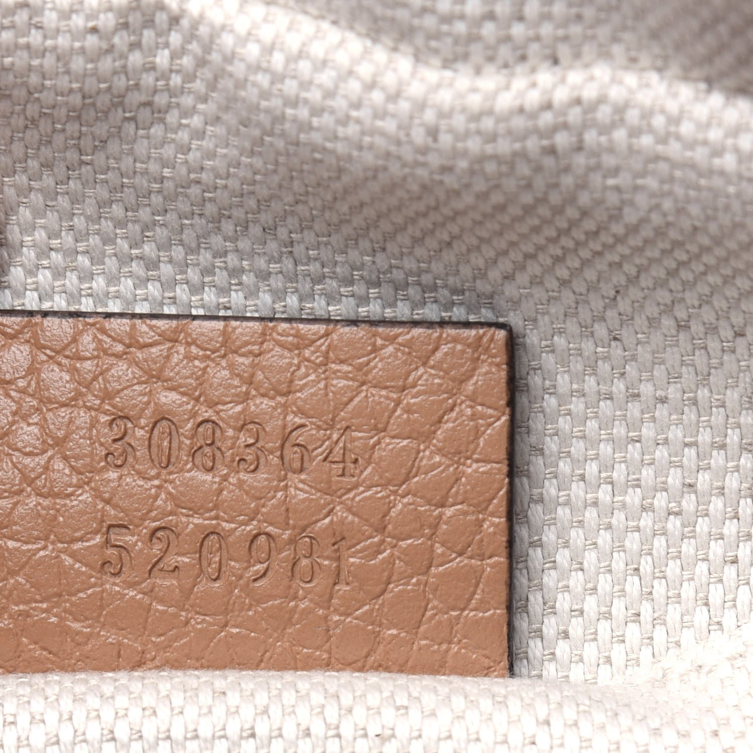 Gucci Pebbled Calfskin Small Soho Disco Bag Camelia 7 of 14