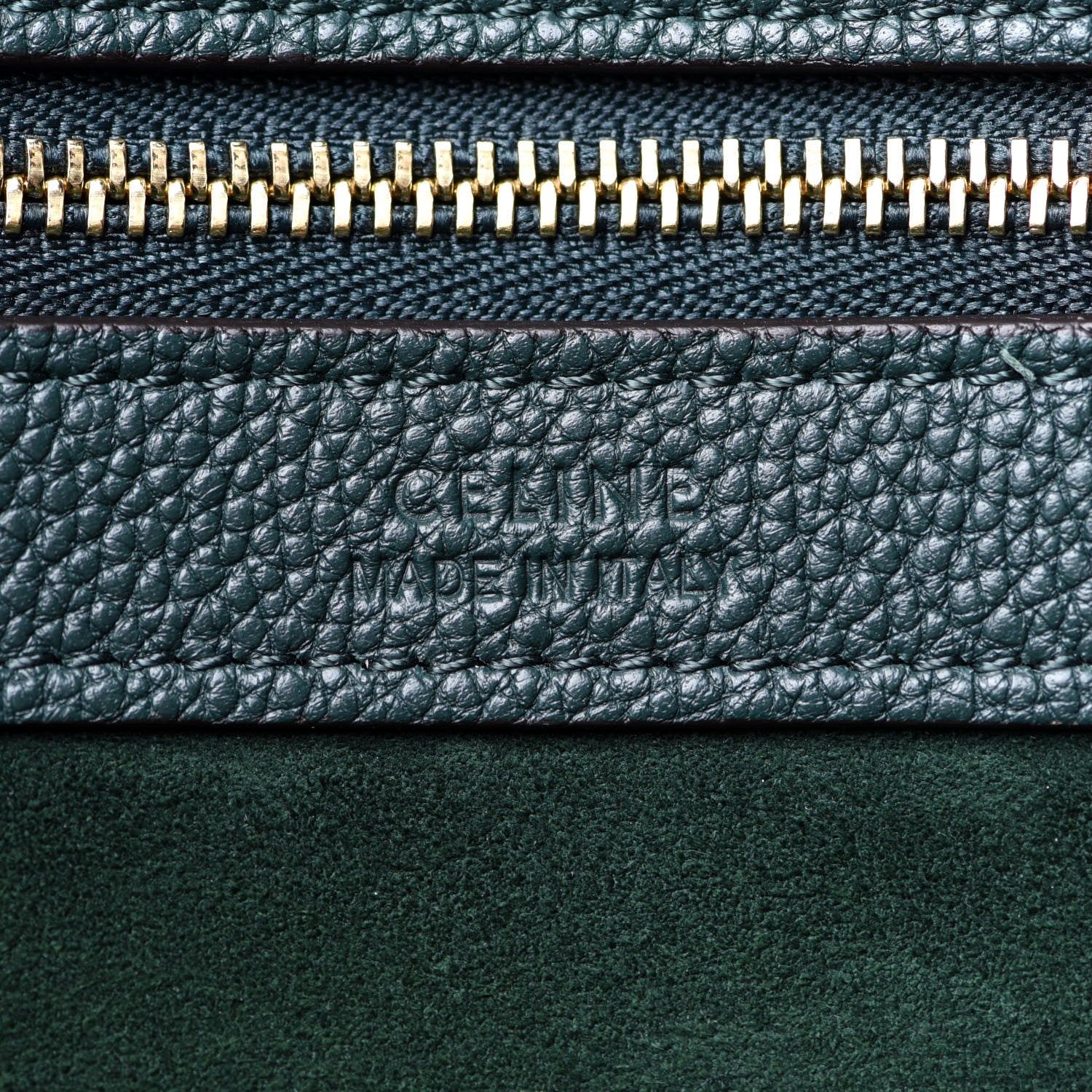 Celine Soft Grained Calfskin Small Belt Cabas Phantom Amazone 8 of 13
