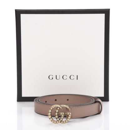 Gucci Calfskin Pearl Double G 20mm Belt 95 38 Porcelain Rose 8 of 8