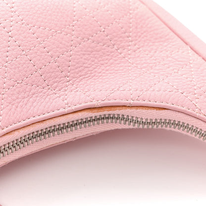Christian Dior Grained Calfskin Cannage Hobo Pink 17 of 17