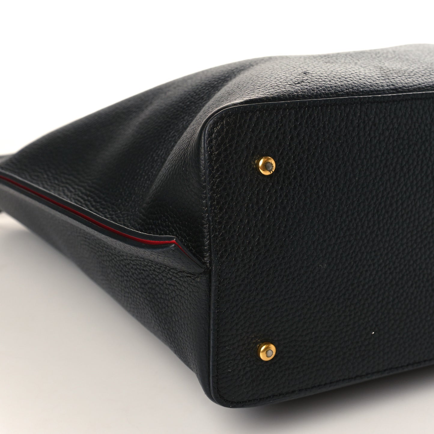 Grainy Calfskin Escape Hobo Bag Black