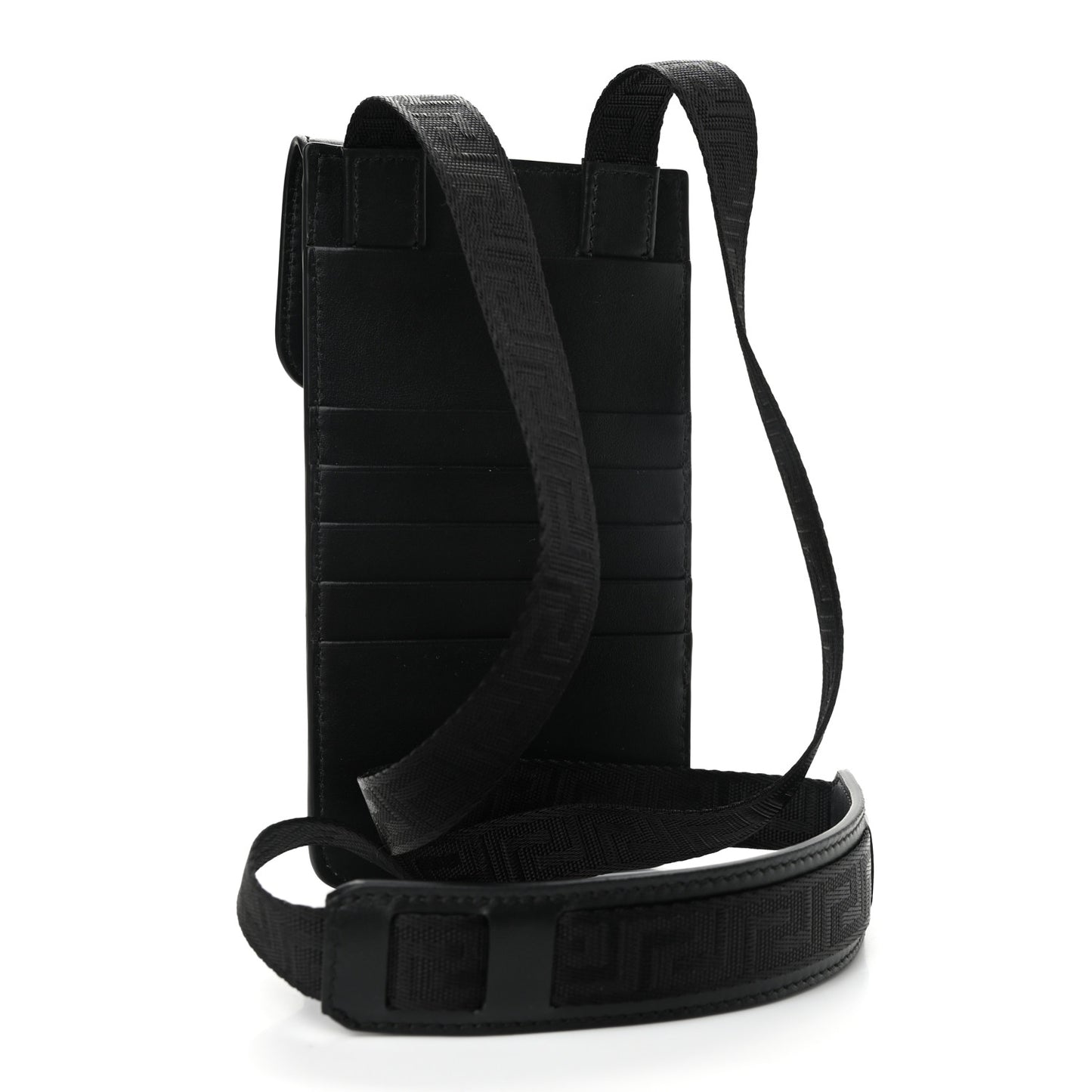 Vitello Medusa Neck Pouch Black