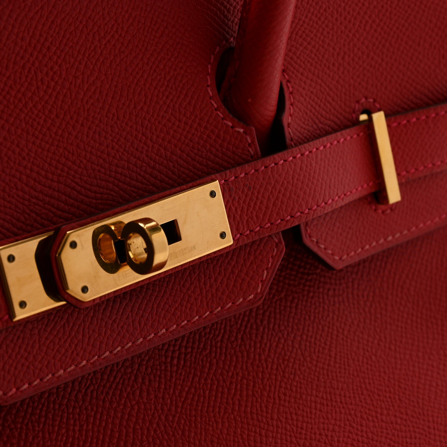 Epsom Birkin 30 Rouge Casaque