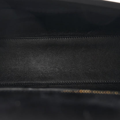Saint Laurent Shiny Calfskin Le Fermoir Top Handle Bag Small Black 5 of 13