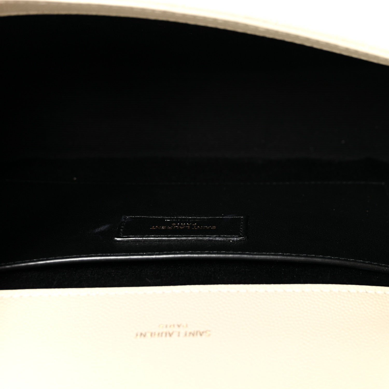 Saint Laurent Grain De Poudre Textured Mixed Matelasse Medium Triquilt Monogram Satchel Crema Soft 5 of 9