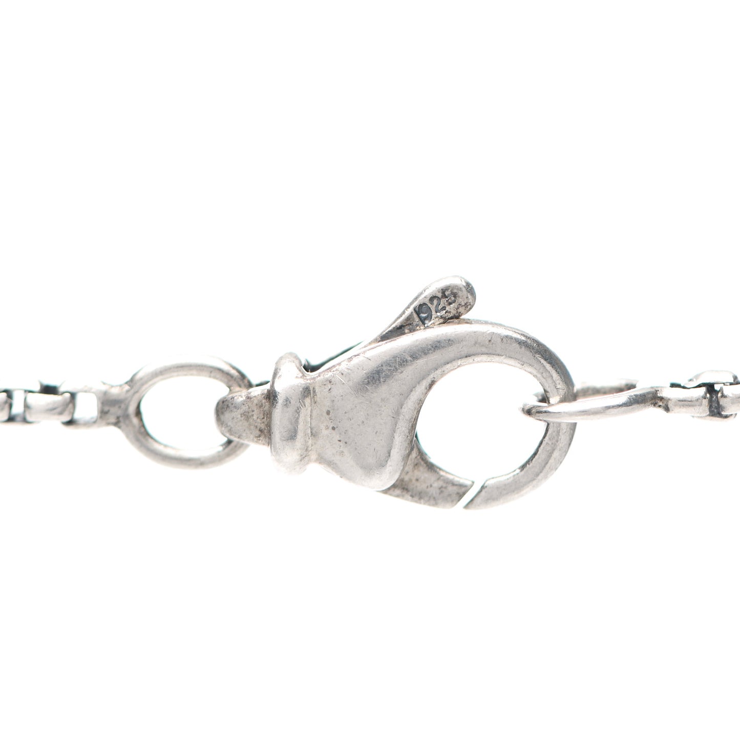 Sterling Silver Diamond Rhodonite Dog Tag Necklace