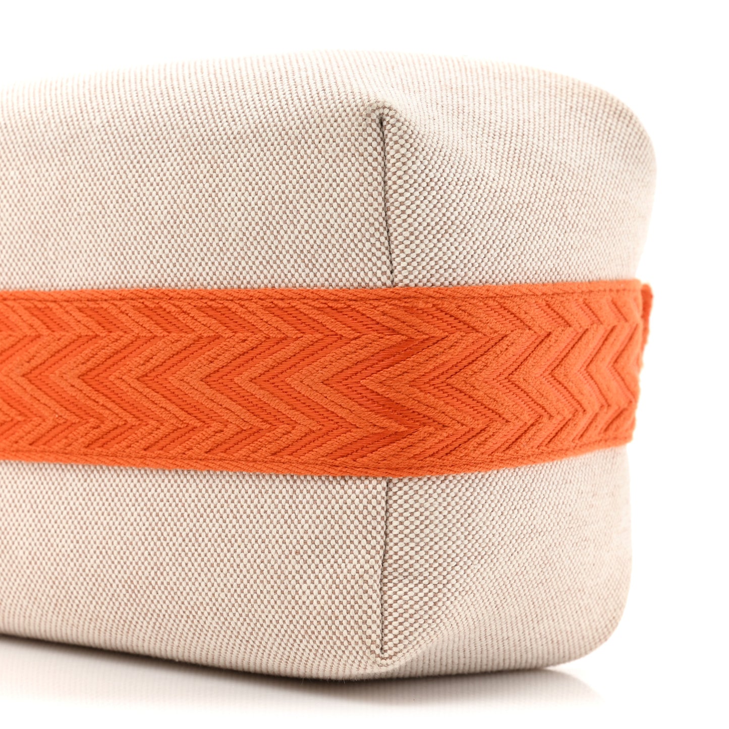 Canvas Small Bride-A-Brac Pouch Natural Orange