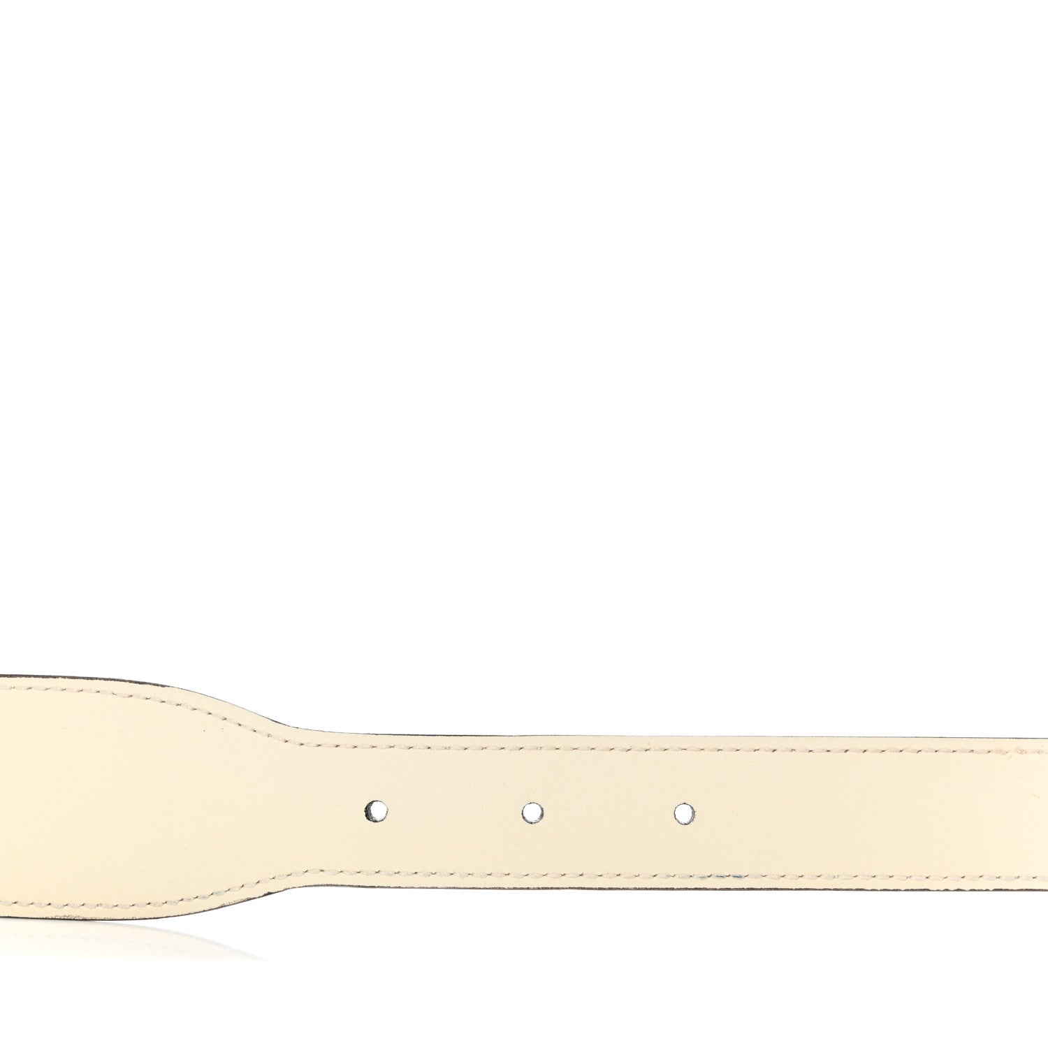 Gucci Efesto Leather Horsebit 25mm Belt 85 34 Mystic White 3 of 5
