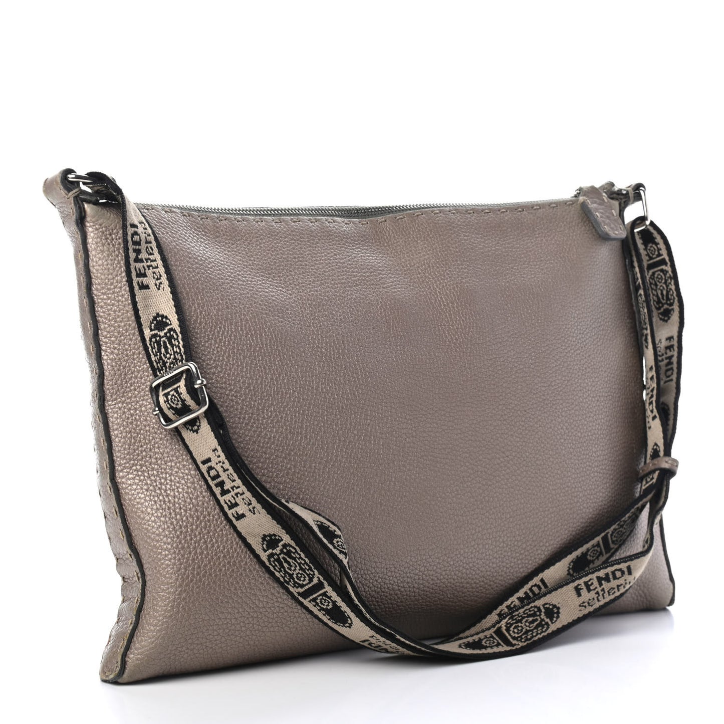 Cuoio Romano Selleria Messenger Peltro