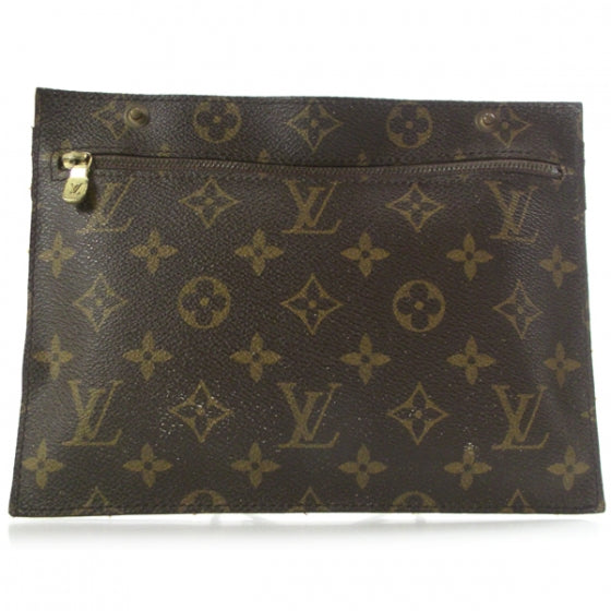 Monogram Detachable Accessory Pouch Clutch