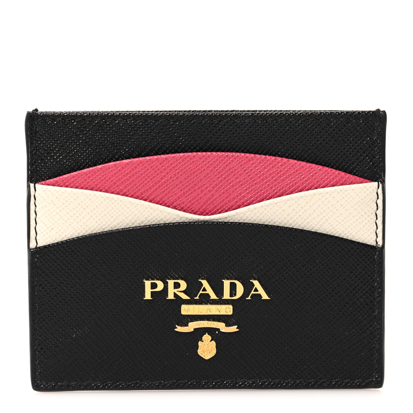 Saffiano Card Holder Black Ibisco