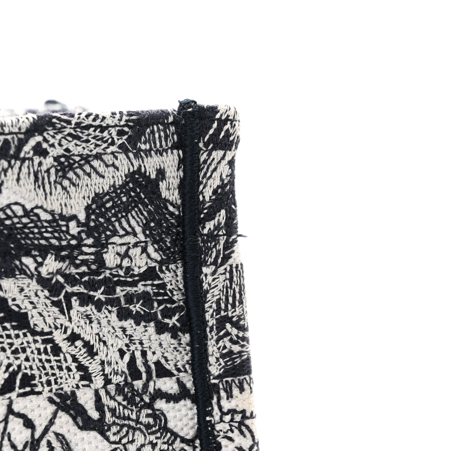 Canvas Embroidered Medium Dioriviera Toile De Jouy Book Tote White