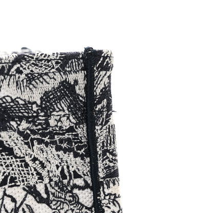Christian Dior Canvas Embroidered Medium Dioriviera Toile De Jouy Book Tote White 13 of 14