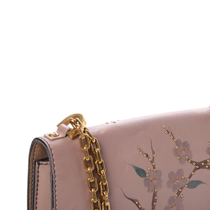 Christian Dior Calfskin Painted Studded Jardin Japonais J'Adior Chain Flap Bag Nude 10 of 12