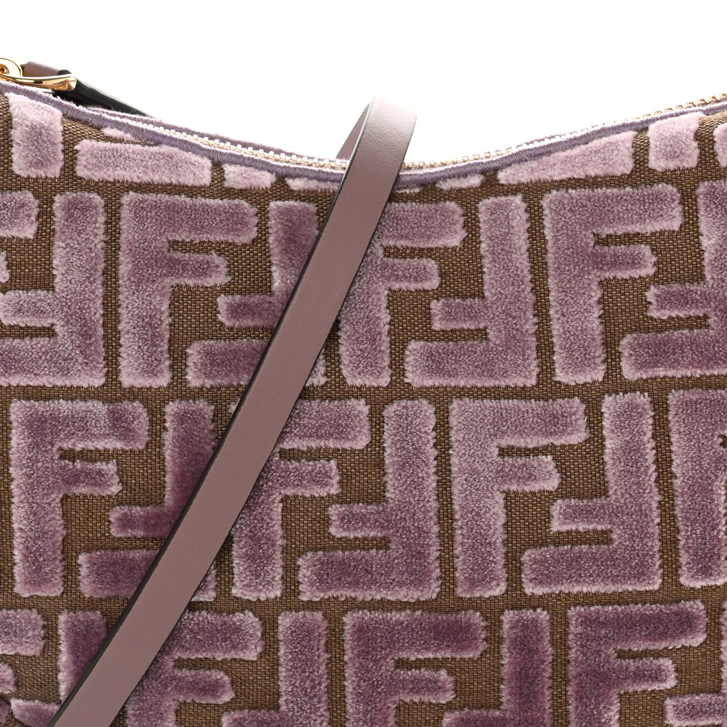 Velluto Jacquard F is Fendi Vitello Grace Mini Fendigraphy Hobo Bag Dusty Mauve
