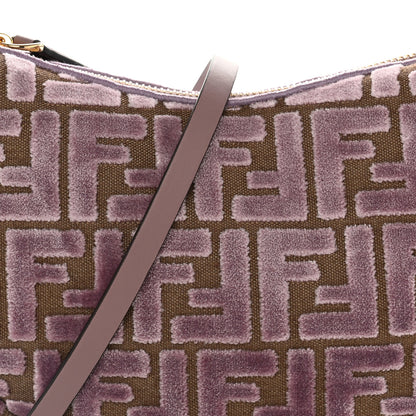 Fendi Velluto Jacquard F is Fendi Vitello Grace Mini Fendigraphy Hobo Bag Dusty Mauve 8 of 10