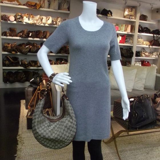 Monogram Large Studded Hobo