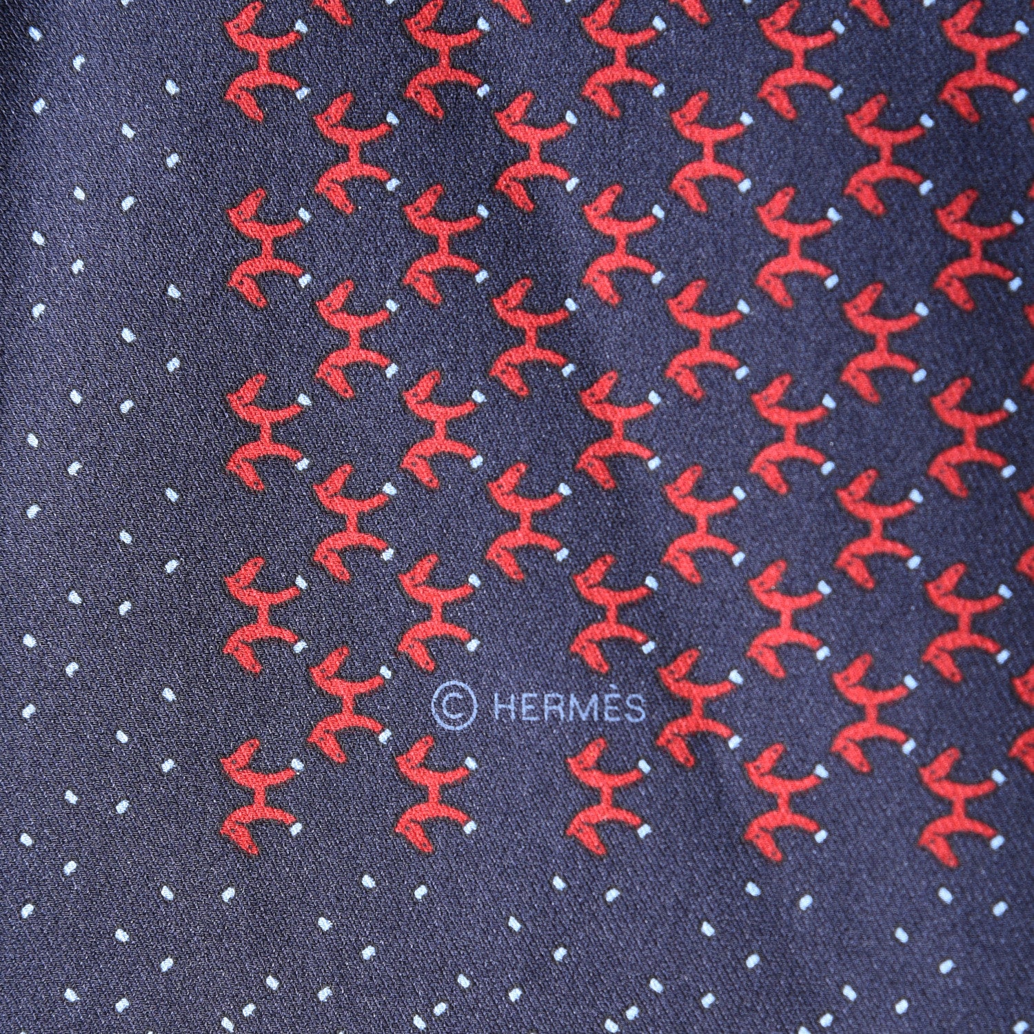 Hermes Silk Indian Horse Pocket Square 4 of 5