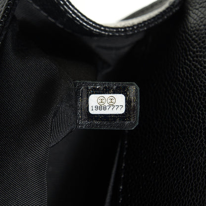 Chanel Caviar Quilted Medium Boy Flap Black 8 of 9
